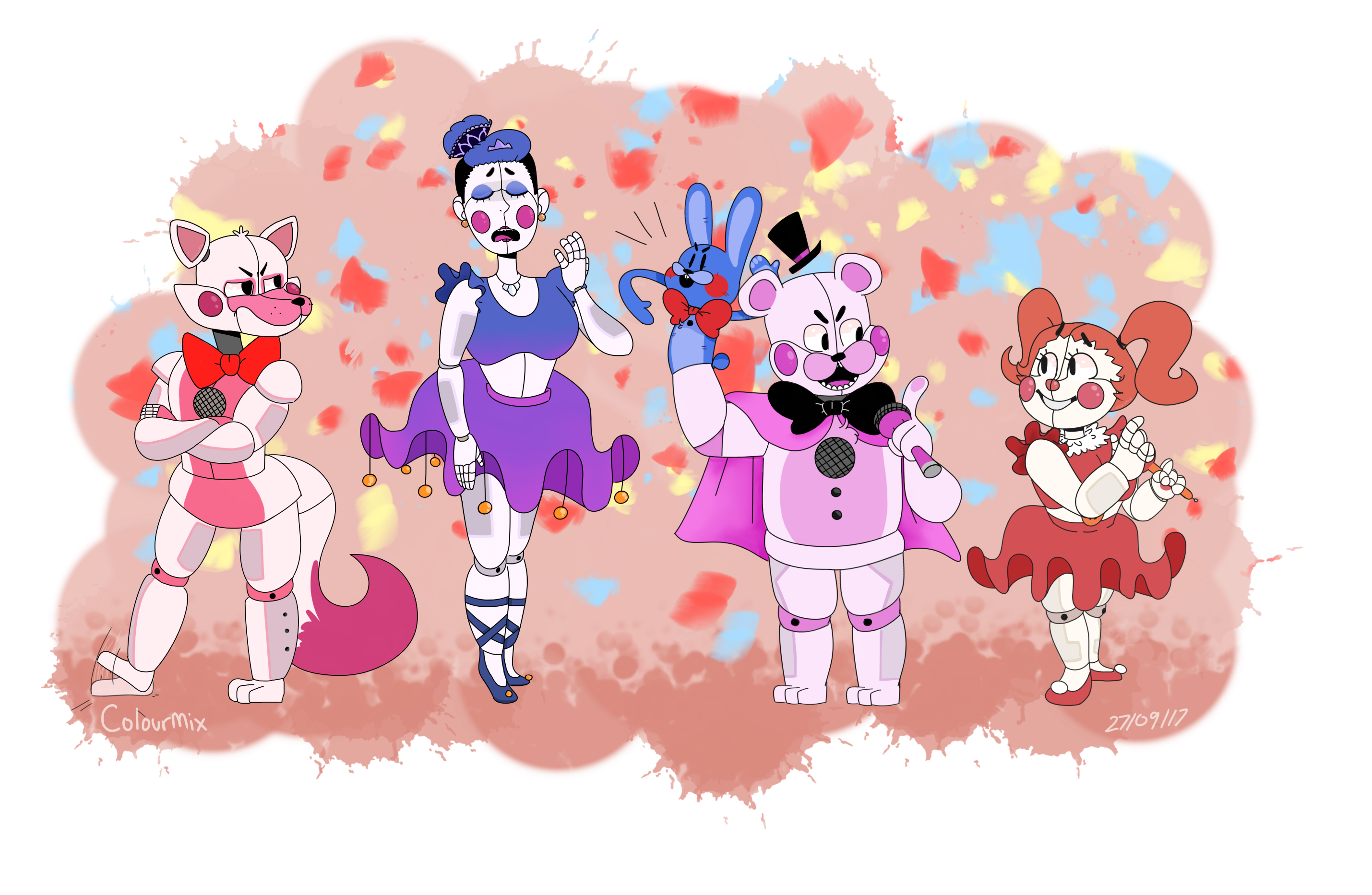 The Funtime Gang by colourmix on DeviantArt