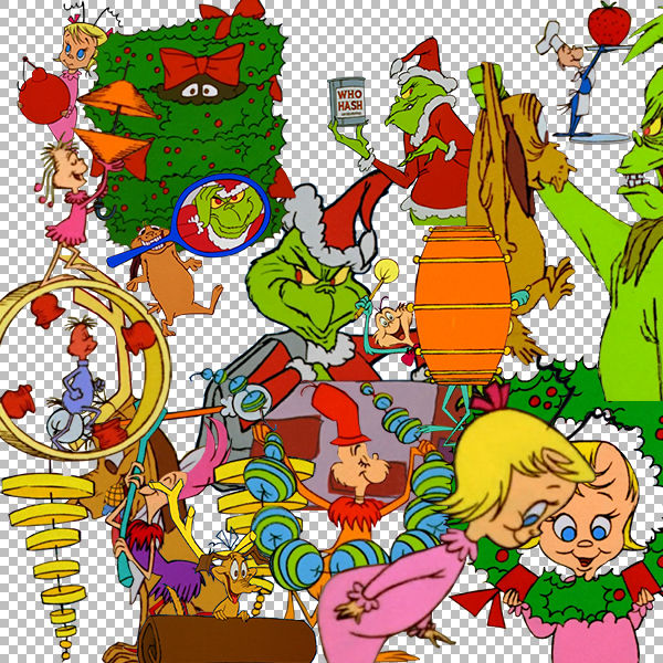 How the Grinch Stole Christmas Cutouts//icons by kandyst4r on DeviantArt