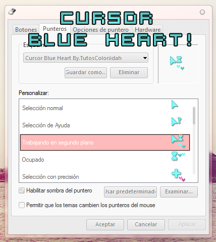 Cursor Blue Heart