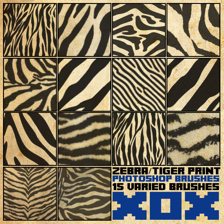 Zebra/Tiger Print Brush Pack [2013] by wiredusagi on DeviantArt