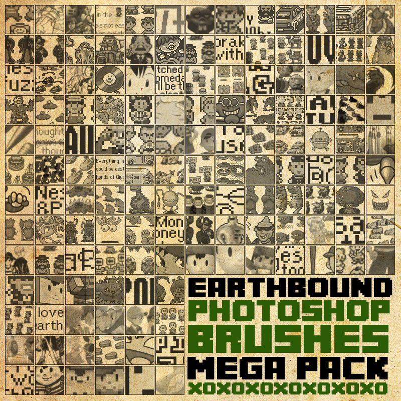 Earthbound Mega Brush Pack [2013] by wiredusagi on DeviantArt