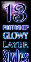 Free Glowy Photoshop Styles