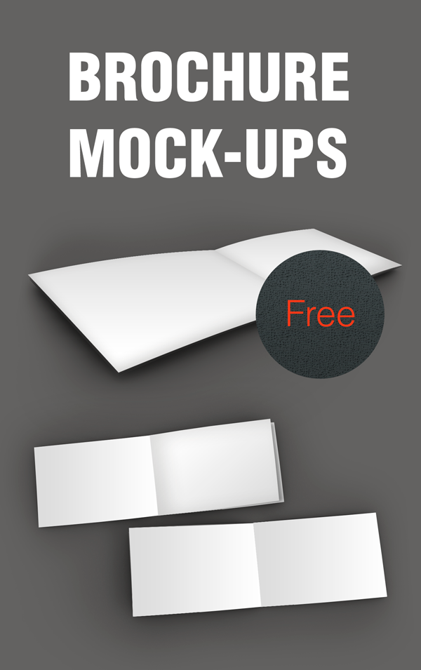 Free Brochures Mock-ups PSD Smart Object