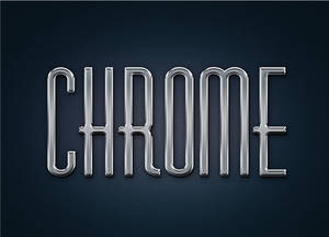 Free Metal Chrome Layer Styles and psd
