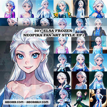 30+ Elsa Frozen Neopika Fan Art Style Ep1