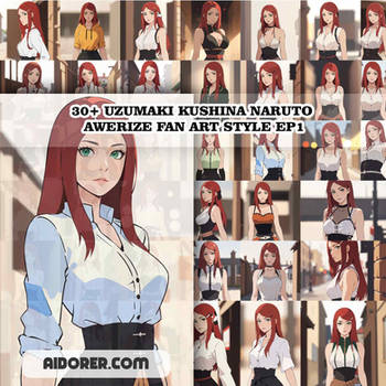 30+ Uzumaki Kushina Naruto Awerize Fan Art Style E