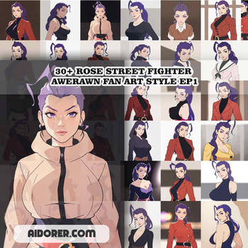 30+ Rose Street Fighter Awerawn Fan Art Style Ep1