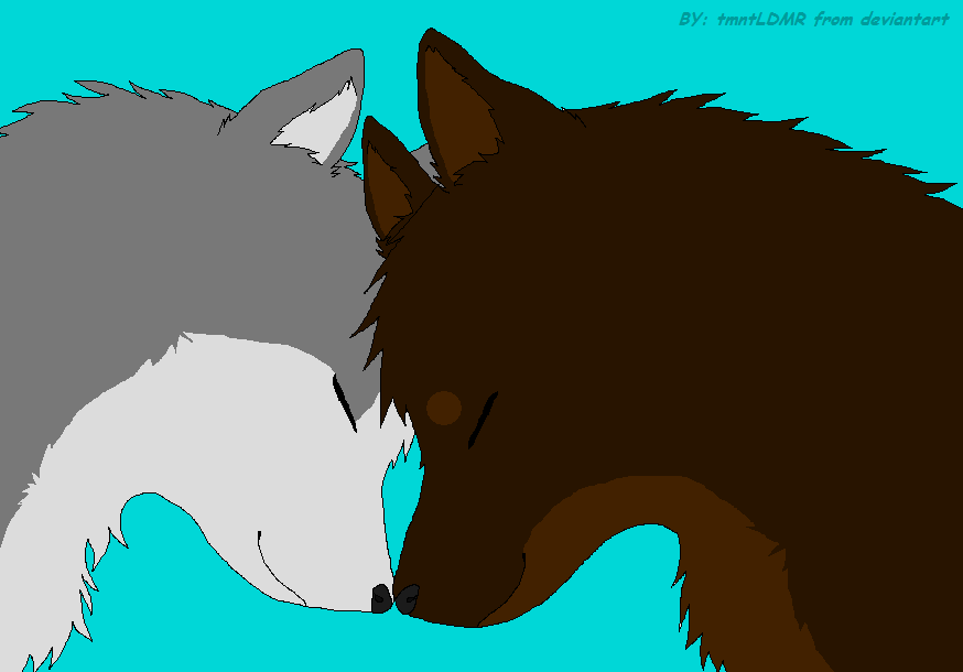 Wolf couple by W0lfArtz on DeviantArt