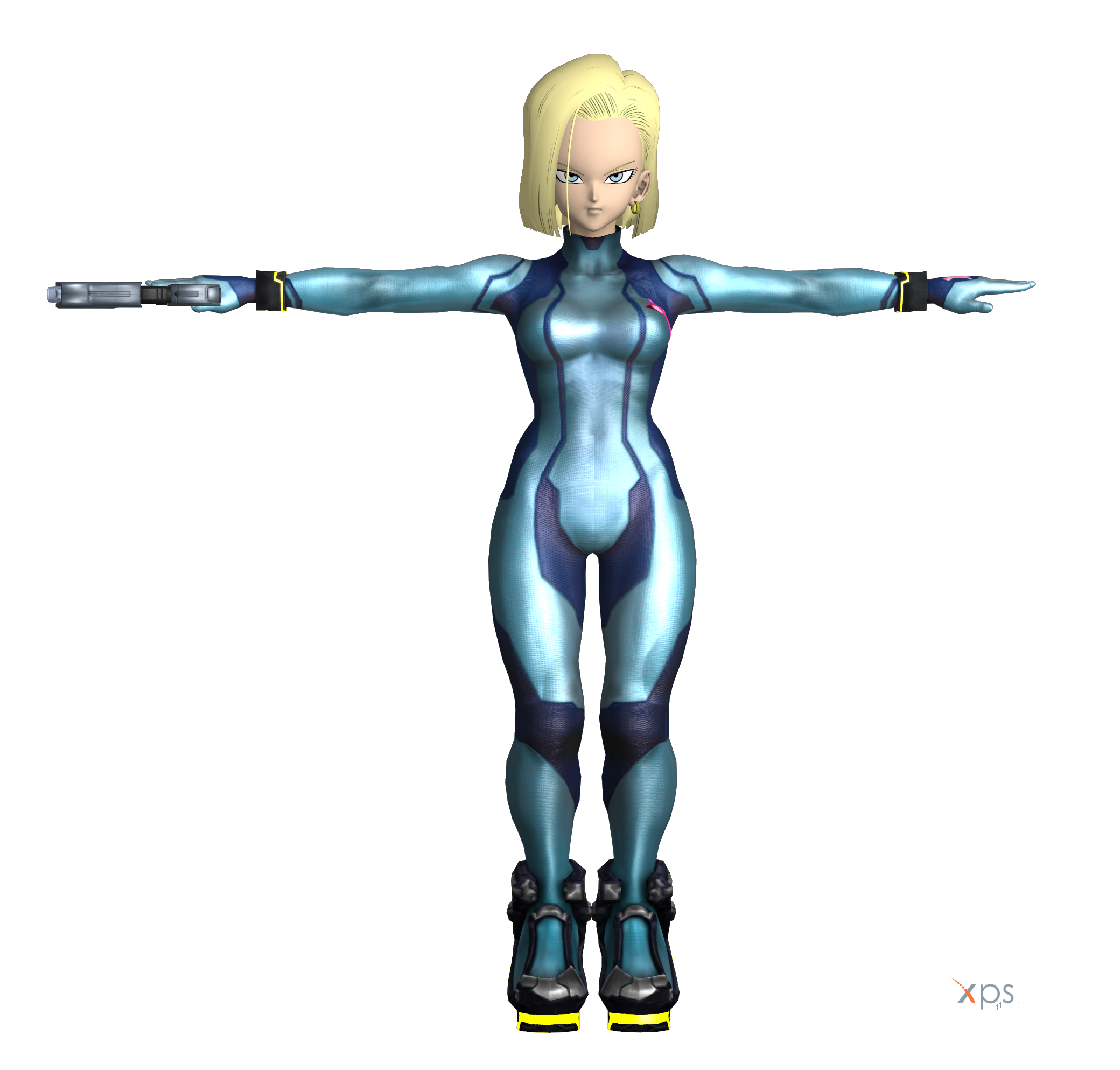 Android 18 as Samus Aran (Zero Suit) [DL] XPS by sihsengiu on DeviantArt
