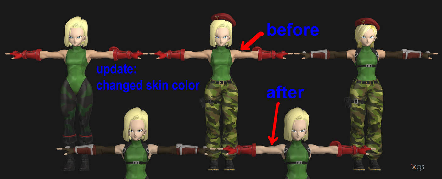 Android 18 as Fortnite Cammy [DL] XPS by sihsengiu on DeviantArt