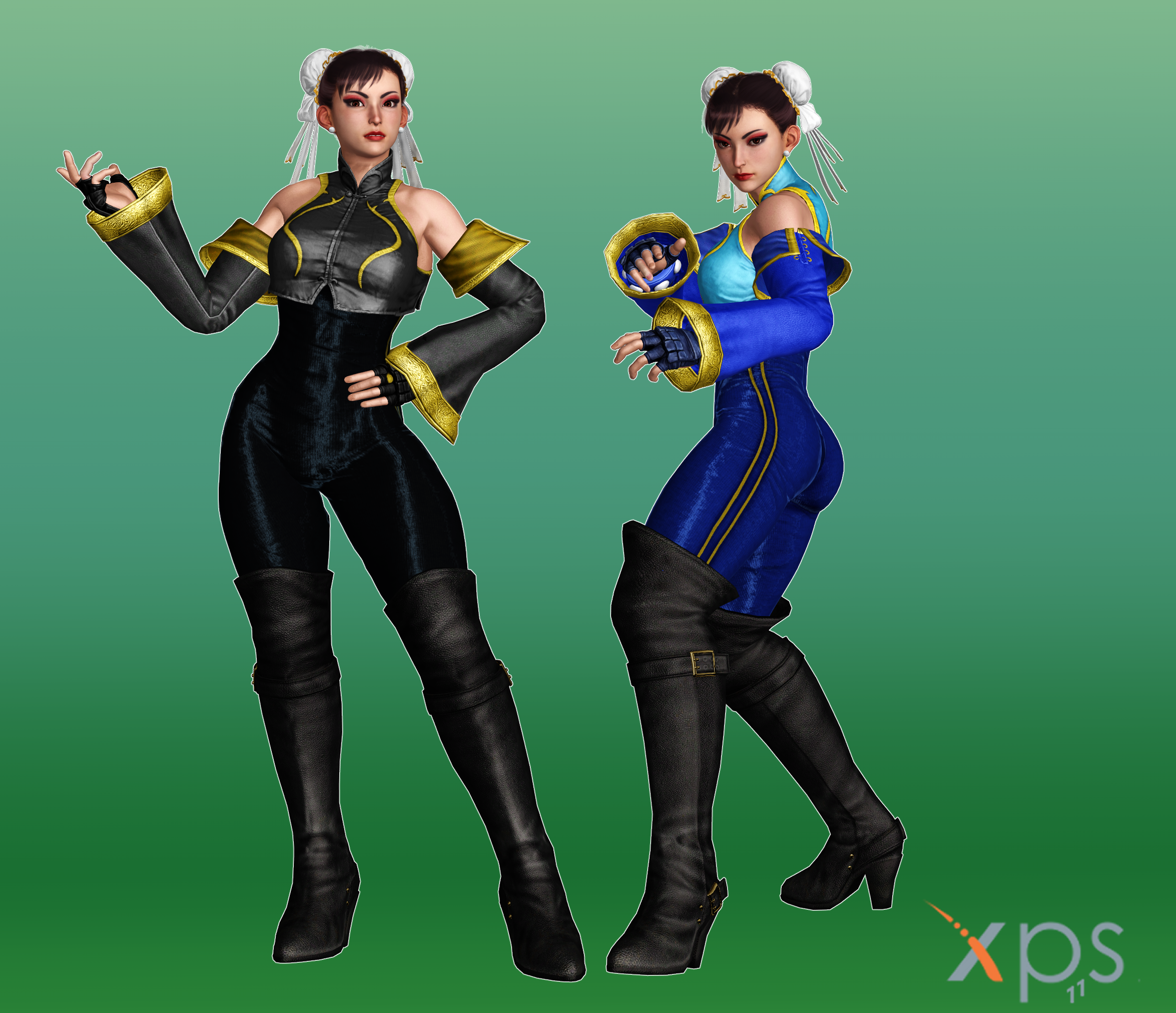 SFV Chun-Li (Nostalgia) V3 [DL] XPS by sihsengiu on DeviantArt