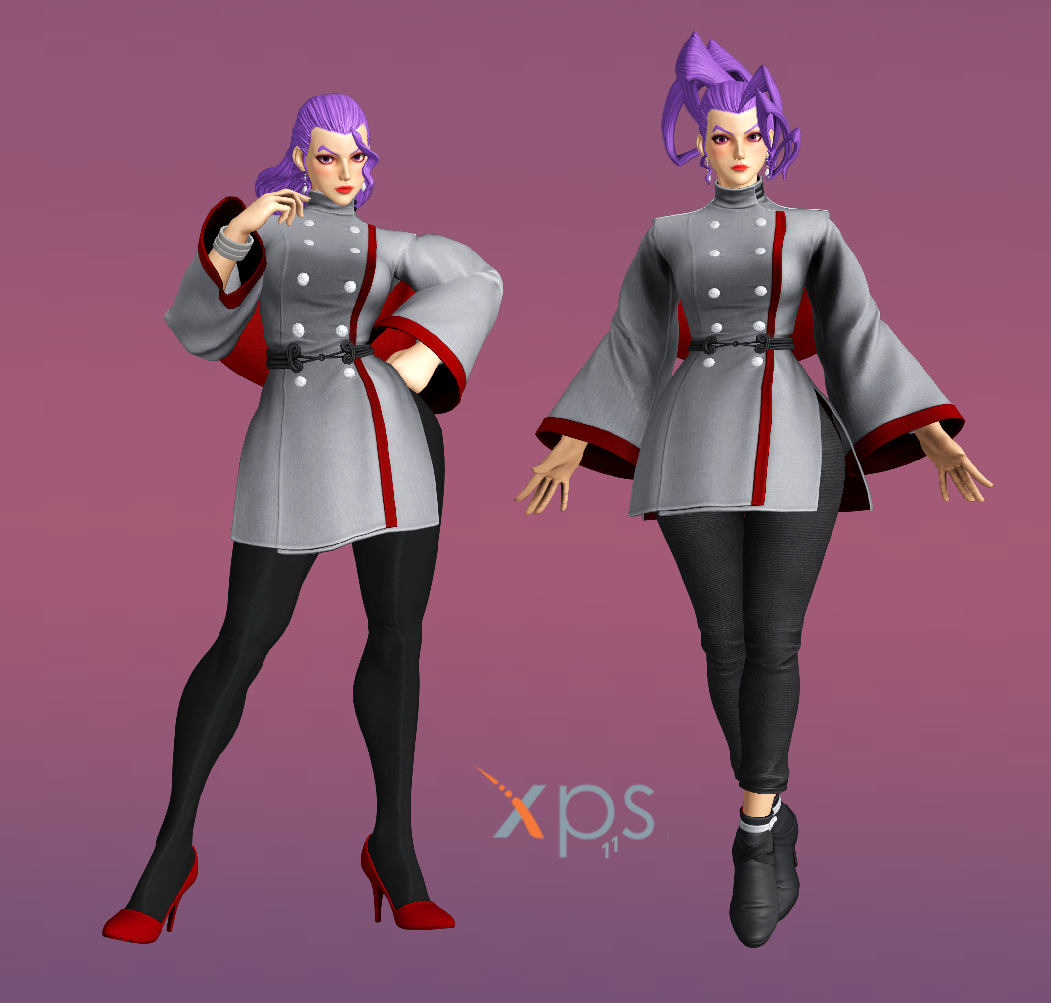 SFV Rose as KOF XV - Chizuru Kagura [DL] XPS by sihsengiu on DeviantArt