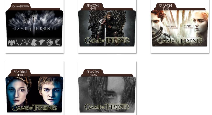 Game of Thrones Seasons 1-8 Folder Icons by NicholasMacAldonich on  DeviantArt