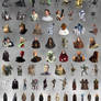 STAR WARS Characters and Droids Alpha Icons PNG