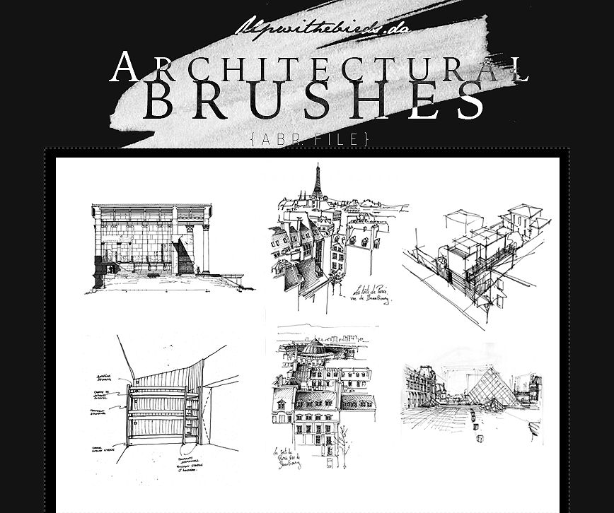architectural brushes by upwithebirds