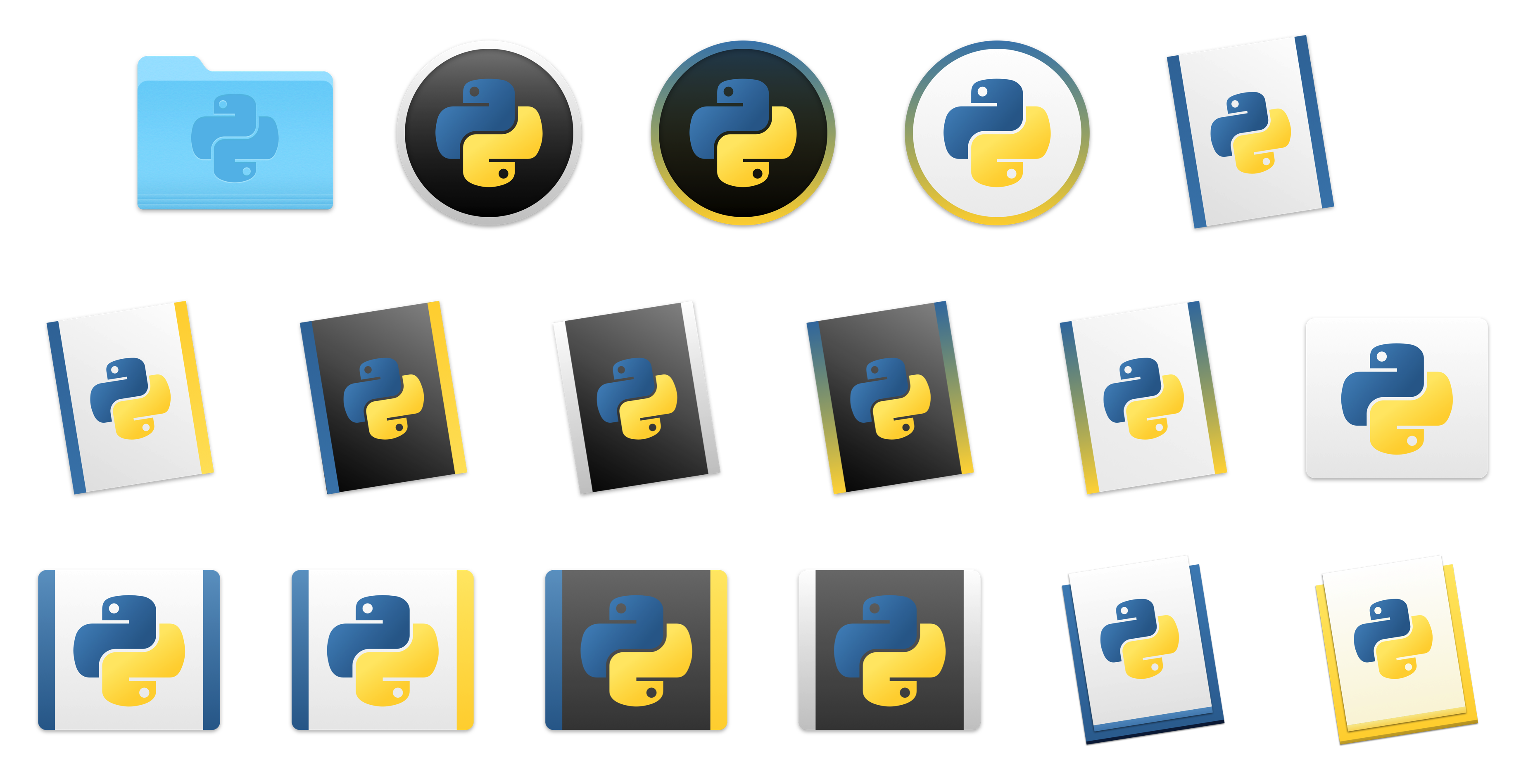 Alternative Python Icons and Folder Icon by gusbemacbe on DeviantArt