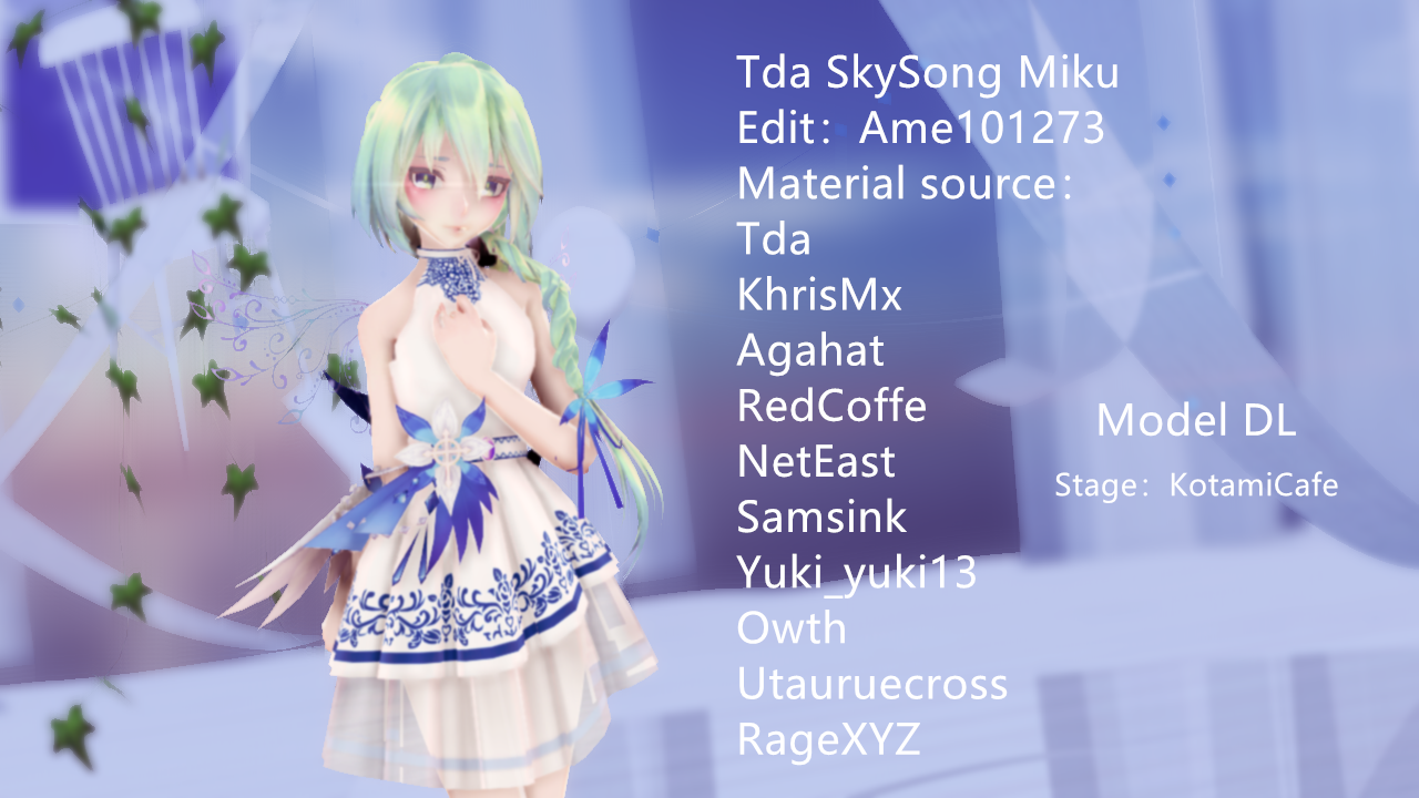 Tda SkySong Miku Model dl by Ame101273 on DeviantArt
