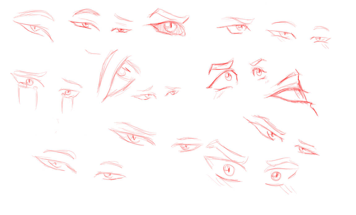 Demon anime eyes sketch by miloangels on DeviantArt