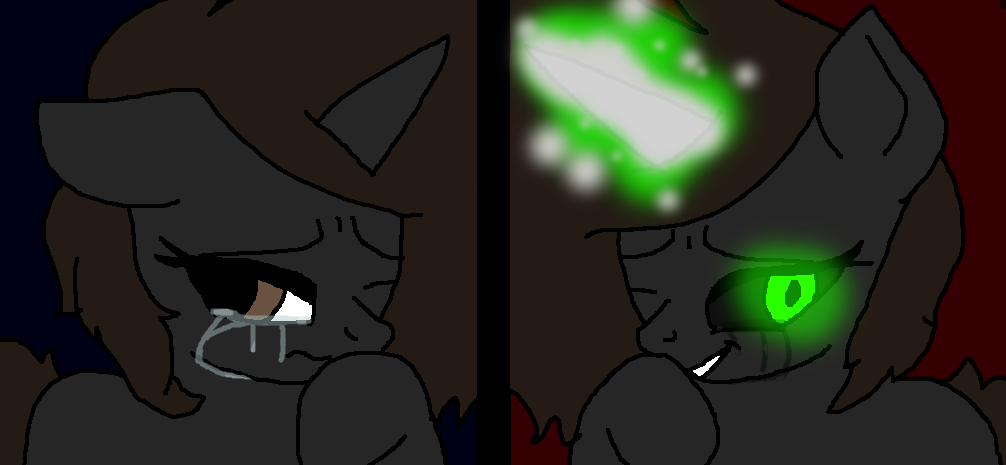 two sides by pinkameana3 on DeviantArt