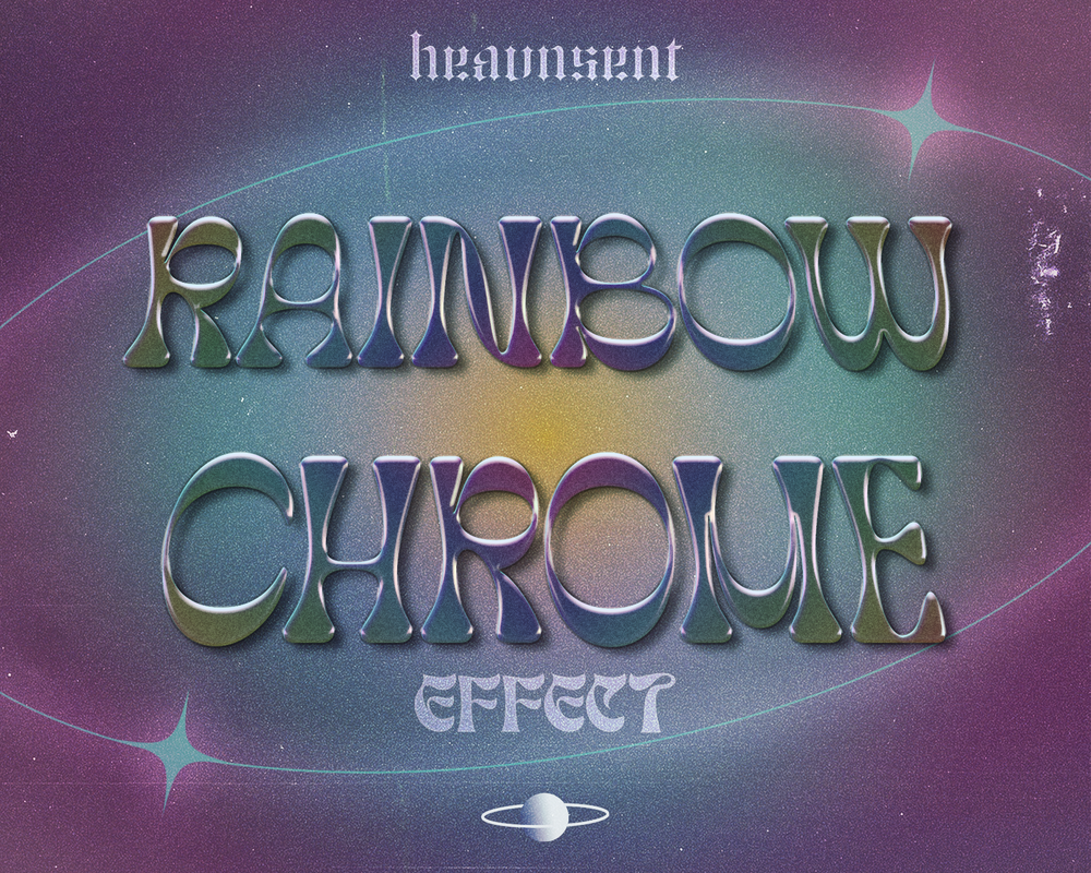 rainbow chrome effect by heavnsent on DeviantArt