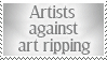 Against art ripping stamp by Droneguard