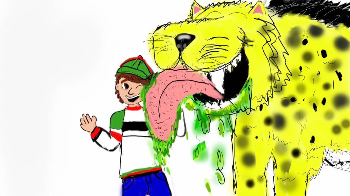 Speartooth licking Harrison by HarryBoyXD99 on DeviantArt