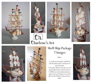 Shell Ship Package by Charlene-Art Shell Ship Package by Charlene-Art