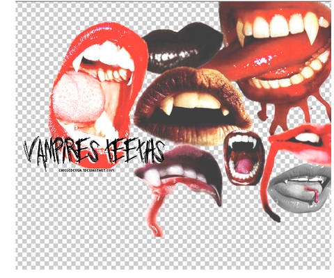 Vampires teeths PNG