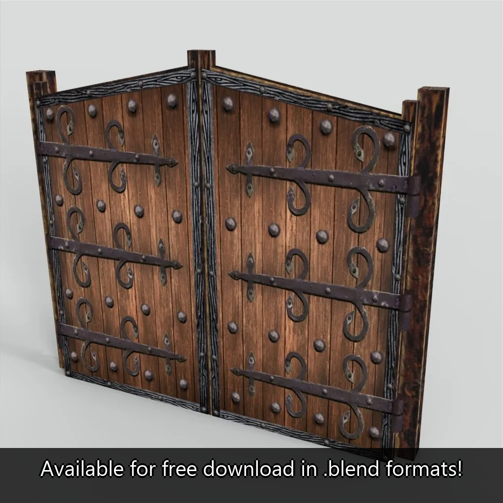 .blend Model Fortress Gate by thefatassman on DeviantArt