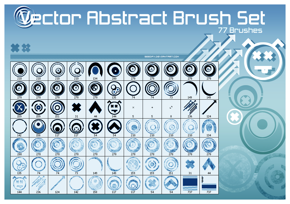 Vector Abstract Brushes Vol.1