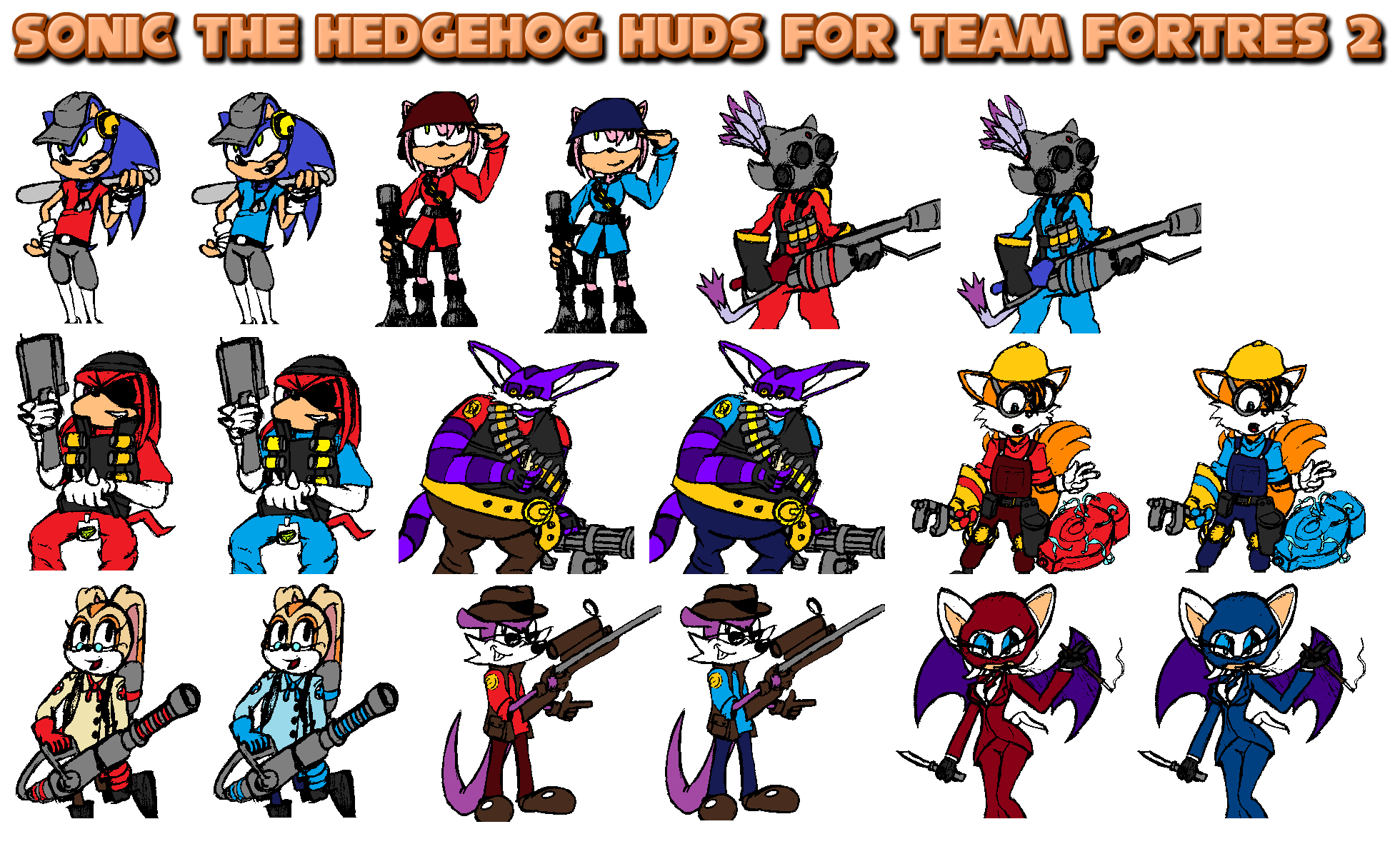 Sonic The Hedgehog Huds For Tf2 By Erichgrooms3 On Deviantart. black kitche...