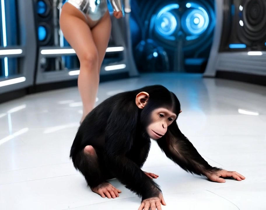 12- Astrea turn John into a child chimp by Toya-mayer on DeviantArt