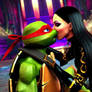 TMNT Mikey x Shinigami Interspecies kiss m