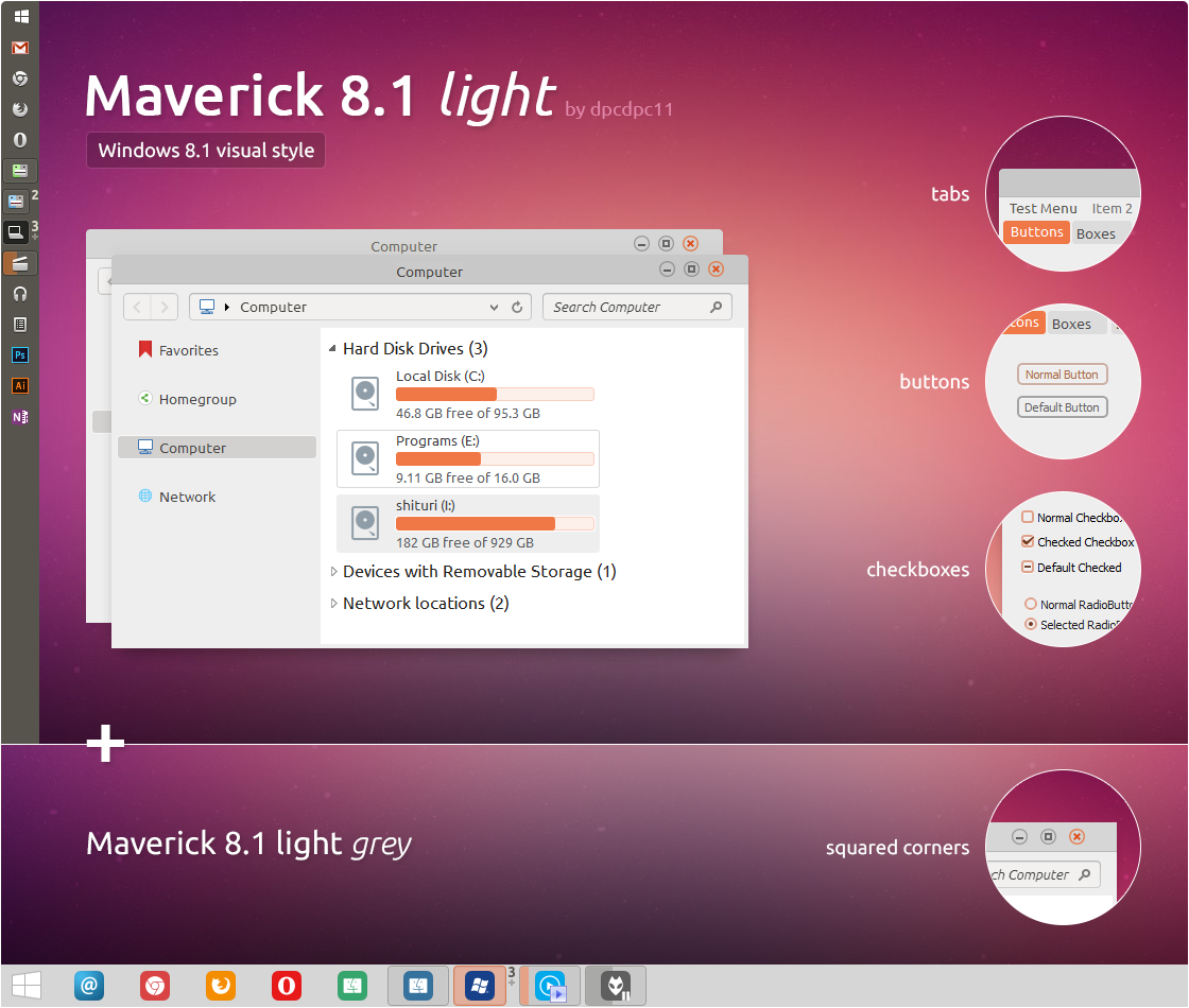 Maverick 8.1 light for Windows 8.1
