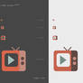 Video Player Retro Icon