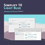 Simplify 10 Light Blue - Windows 10 Themes
