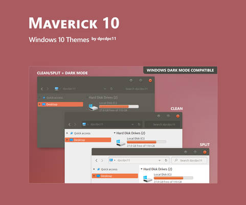 Maverick 10 - Windows 10 Themes (4 in 1)