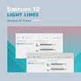 Simplify 10 Light Lines - Windows 10 Themes