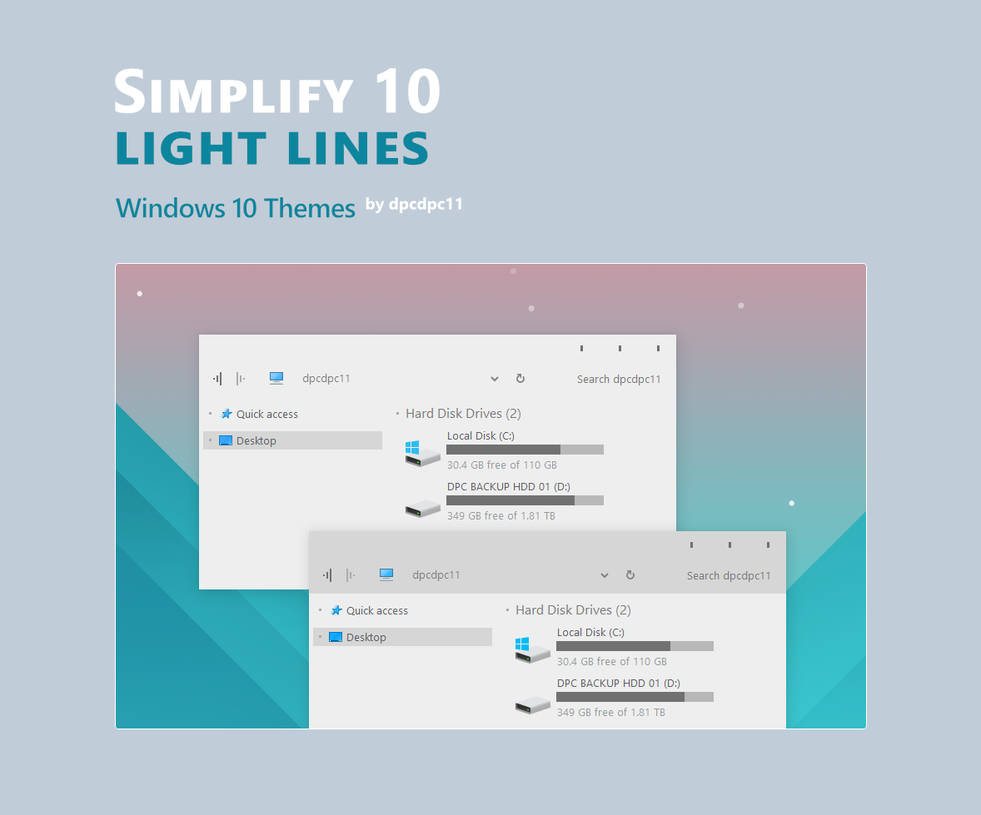 Simplify 10 Light Lines - Windows 10 Themes by dpcdpc11 on DeviantArt