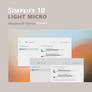 Simplify 10 Light Micro - Windows 10 Themes