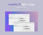 Simplify 10 Light Circles - Windows 10 Theme by dpcdpc11