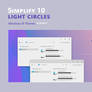 Simplify 10 Light Circles - Windows 10 Themes
