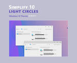 Simplify 10 Light Circles - Windows 10 Themes by dpcdpc11