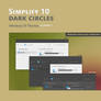 Simplify 10 Dark Circles - Windows 10 Themes