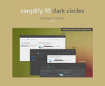 Simplify 10 Dark Circles - Windows 10 Theme by dpcdpc11