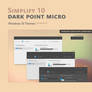 Simplify 10 Dark Point Micro - Windows 10 Themes