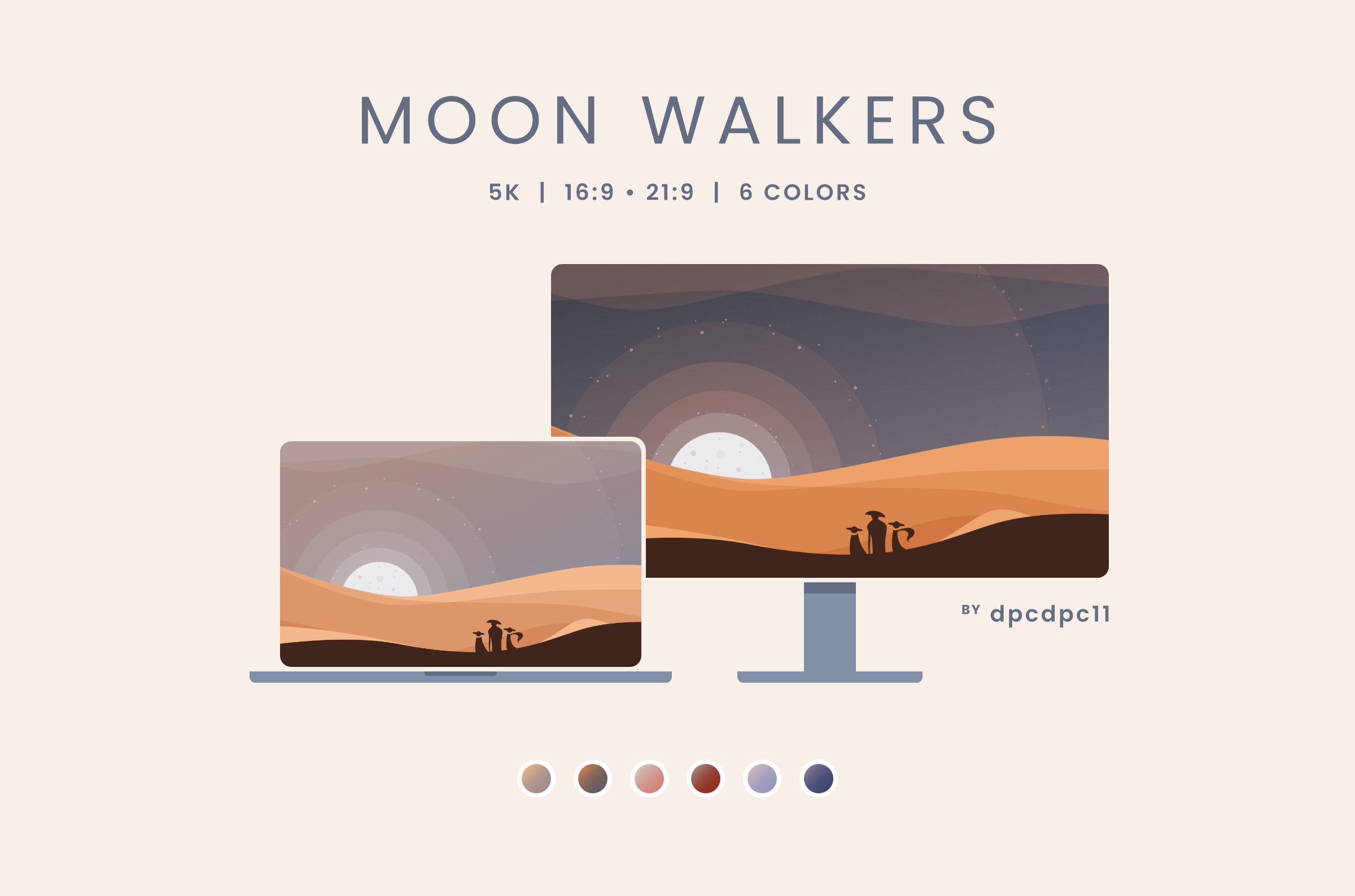 Moon Walkers - 5K Wallpaper Pack
