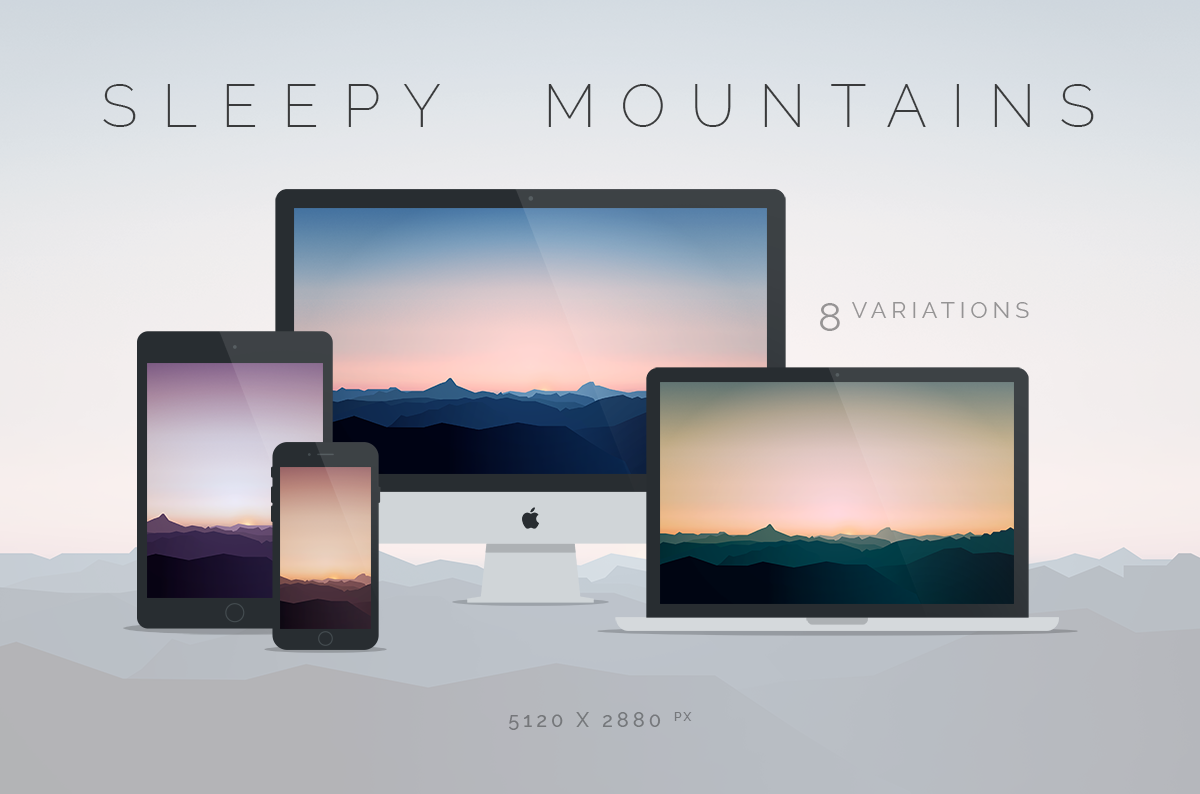 Sleepy Mountains Wallpaper 5120x2880px by dpcdpc11