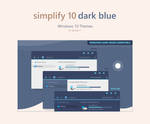 Simplify 10 Dark Blue - Windows 10 Theme by dpcdpc11