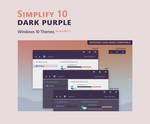 Simplify 10 Dark Purple - Windows 10 Themes by dpcdpc11